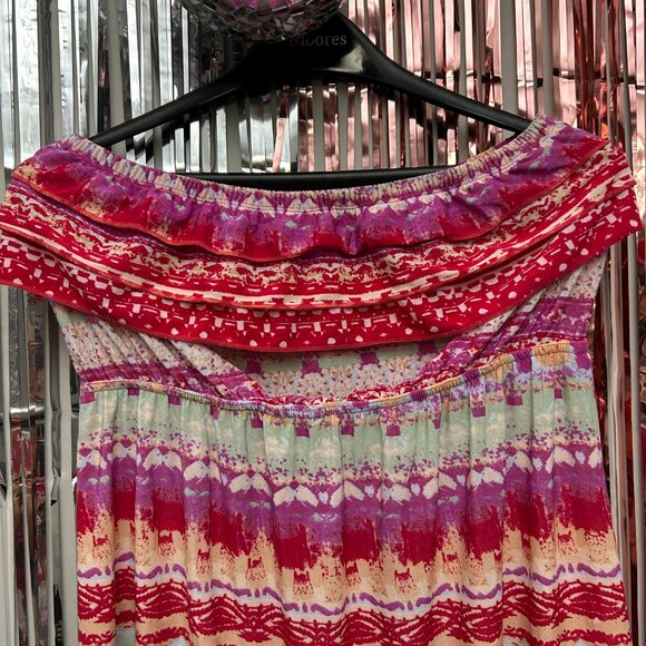 Guilty Tube Mini Dress Women Size Extra Large XL Red Pink Colorful Party - Picture 2 of 9